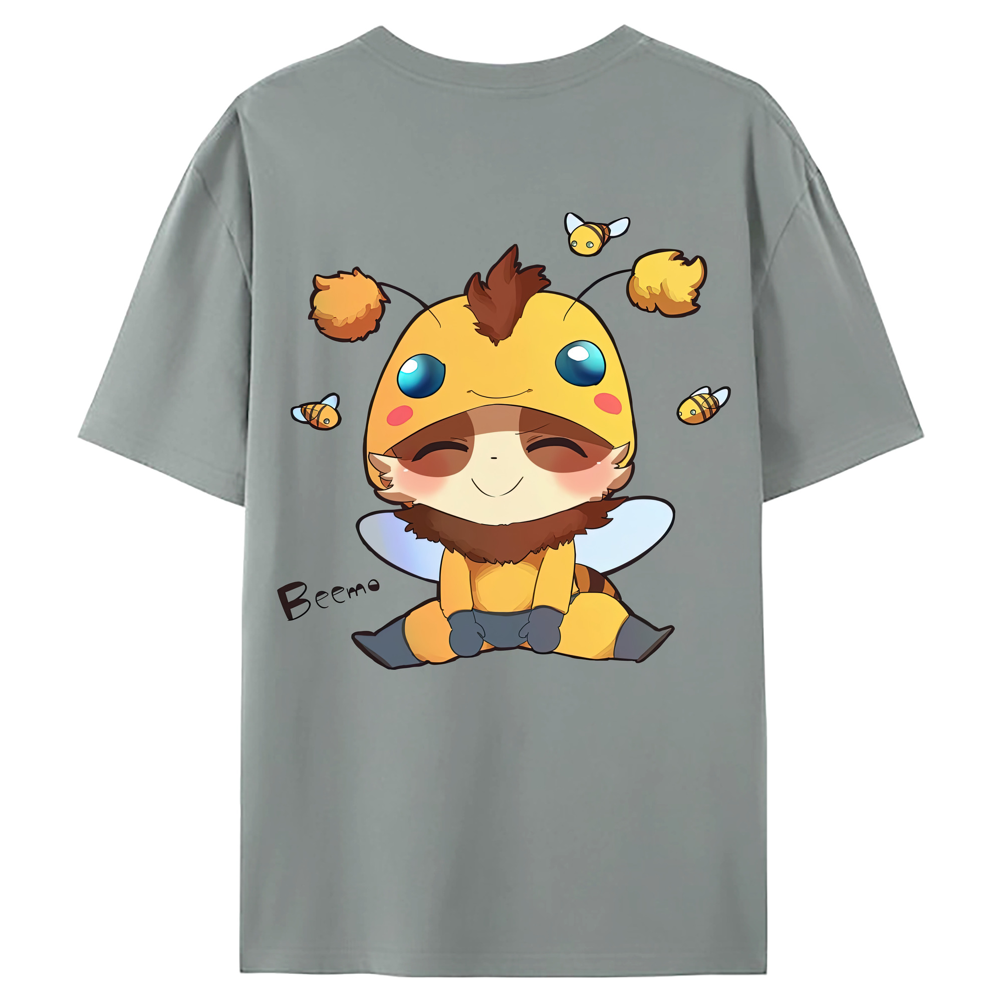 （画像用） リーグ・オブ・レジェンド League of Legends LOL 綿100％ メンズ半袖Tシャツ（バックプリント） 通気性